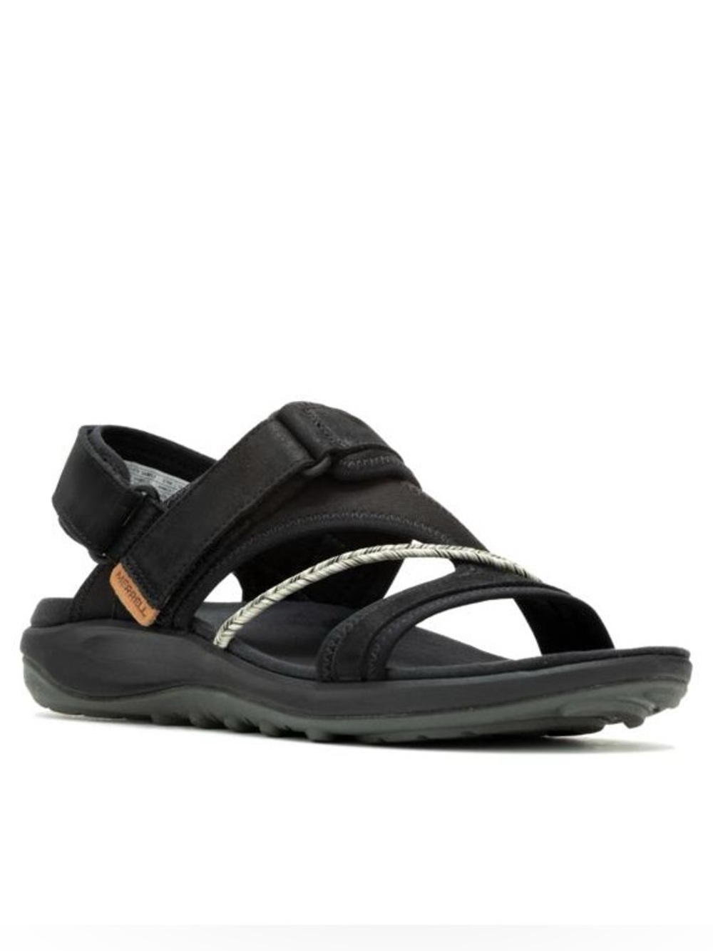 Merrell Women's Terran 4 Backstrap  Black Outdoor Comfort Sandal NIB 8